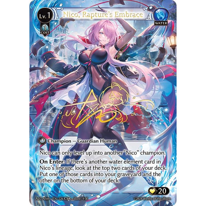 Image for Nico, Rapture's Embrace (CSR) (226) (ALC Alter) - Grand Archive TCG