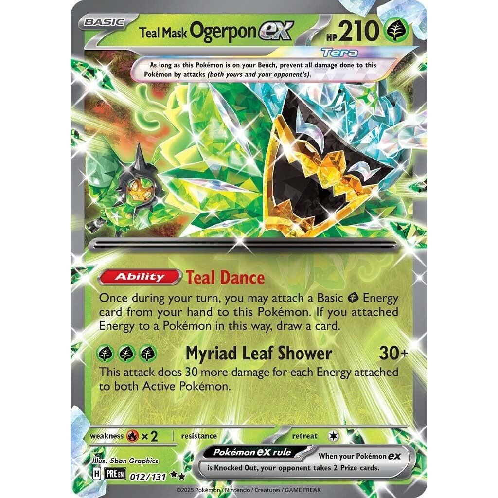 Image for Teal Mask Ogerpon ex (012/131) (PRE) - Pokemon