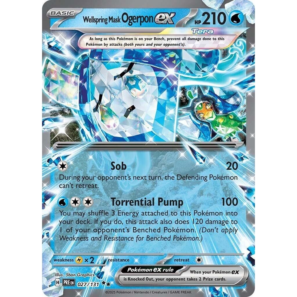 Image for Wellspring Mask Ogerpon ex (027/131) (PRE) - Pokemon