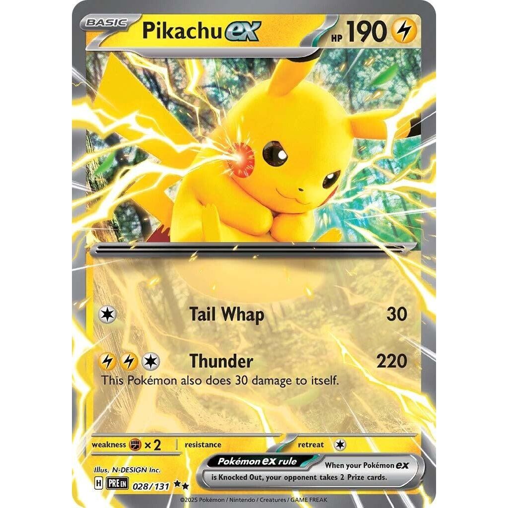 Image for Pikachu ex (028/131) (PRE) - Pokemon