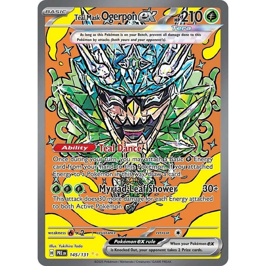 Image for Teal Mask Ogerpon ex (145/131) (PRE) - Pokemon