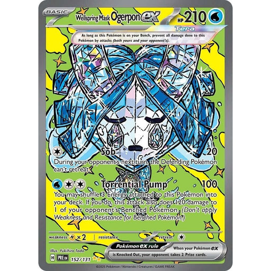 Image for Wellspring Mask Ogerpon ex (152/131) (PRE) - Pokemon