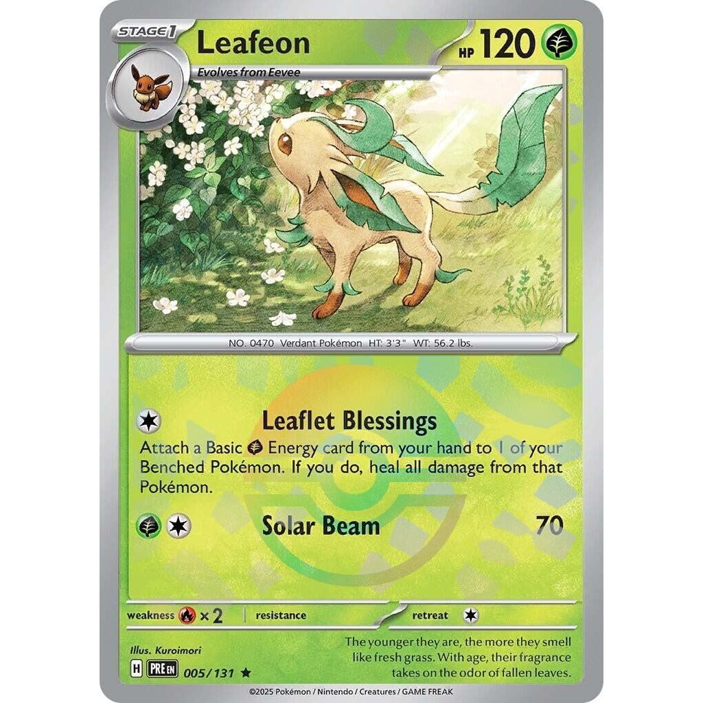 Image for Leafeon (Poke Ball Pattern) (005/131) (PRE) - Pokemon