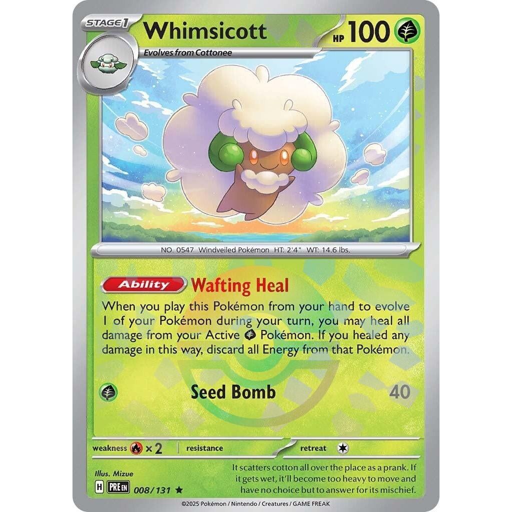 Image for Whimsicott (Poke Ball Pattern) (008/131) (PRE) - Pokemon