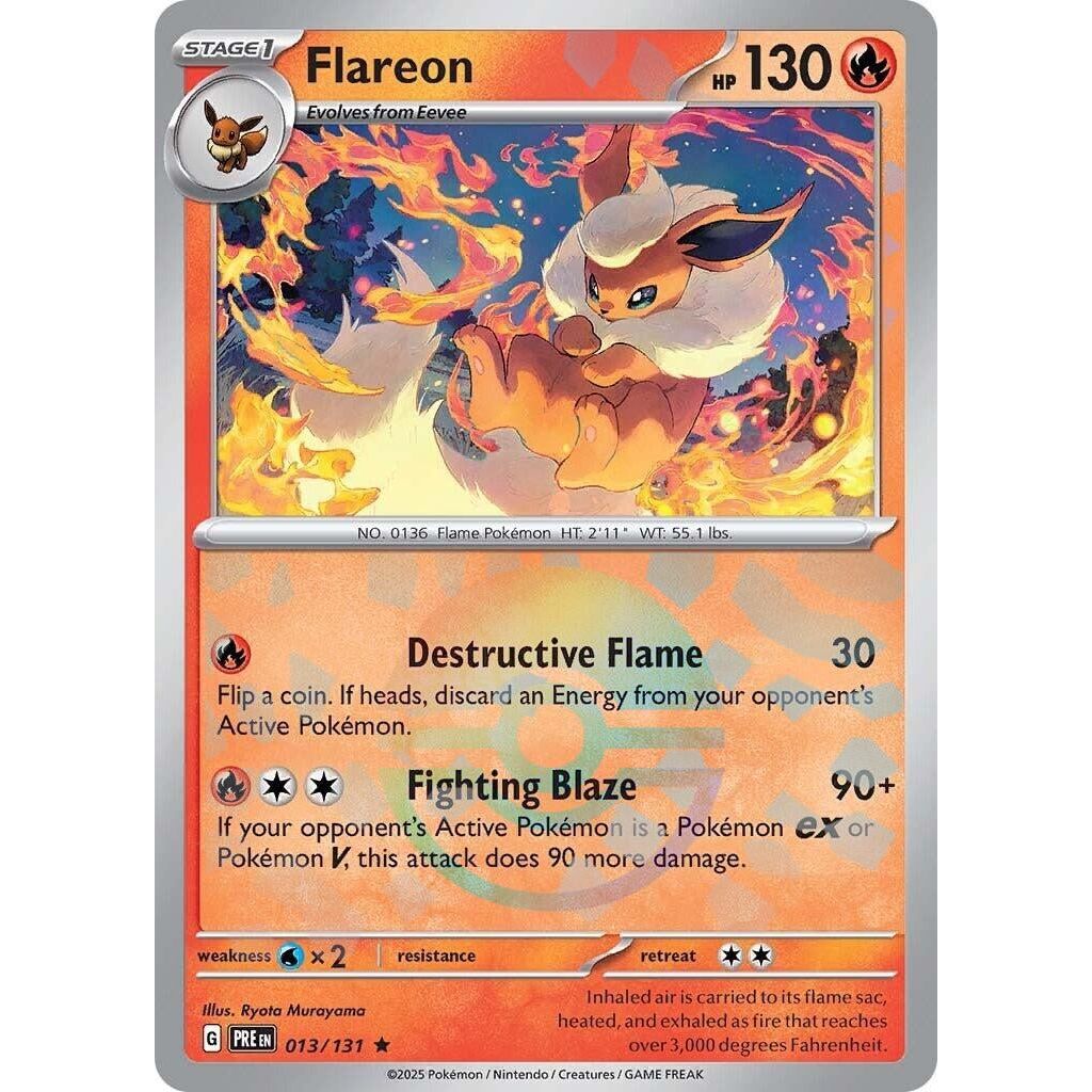 Image for Flareon (Poke Ball Pattern) (013/131) (PRE) - Pokemon