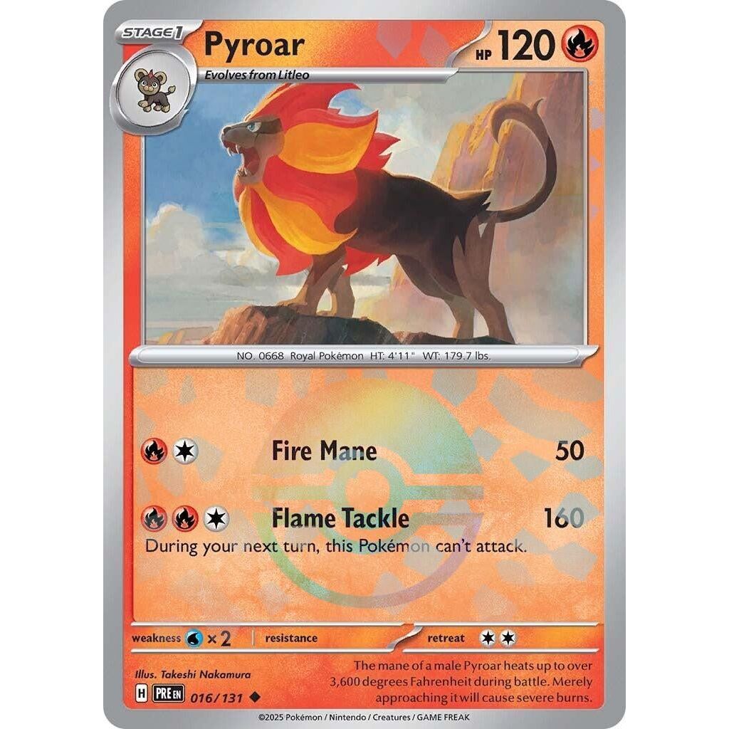 Image for Pyroar (Poke Ball Pattern) (016/131) (PRE) - Pokemon