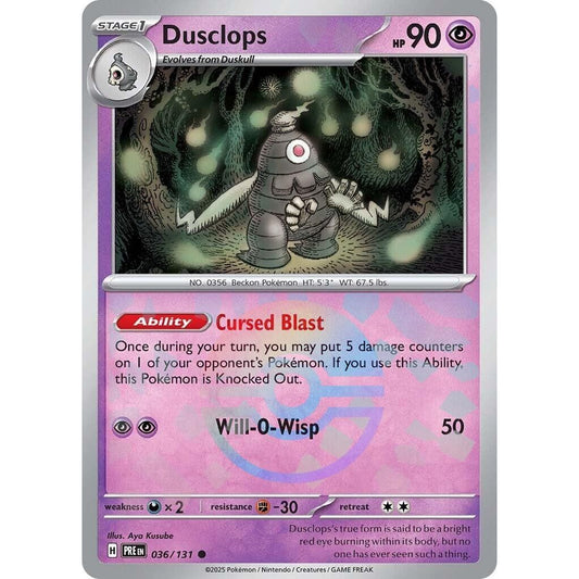 Image for Dusclops (Poke Ball Pattern) (036/131) (PRE) - Pokemon