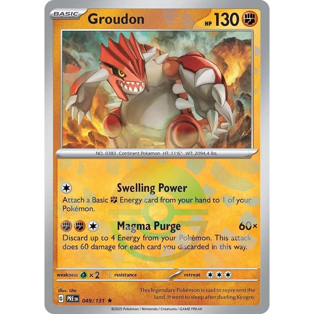 Image for Groudon (Poke Ball Pattern) (049/131) (PRE) - Pokemon