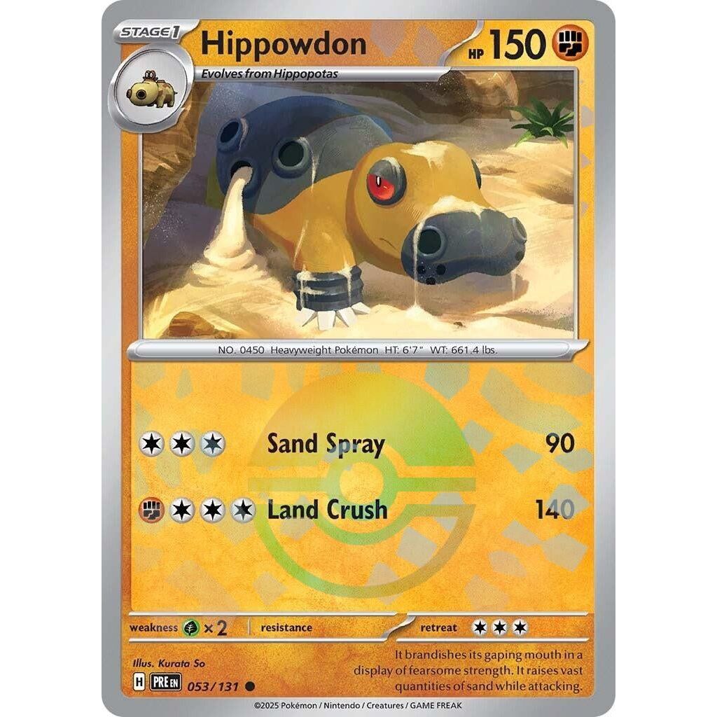 Image for Hippowdon (Poke Ball Pattern) (053/131) (PRE) - Pokemon