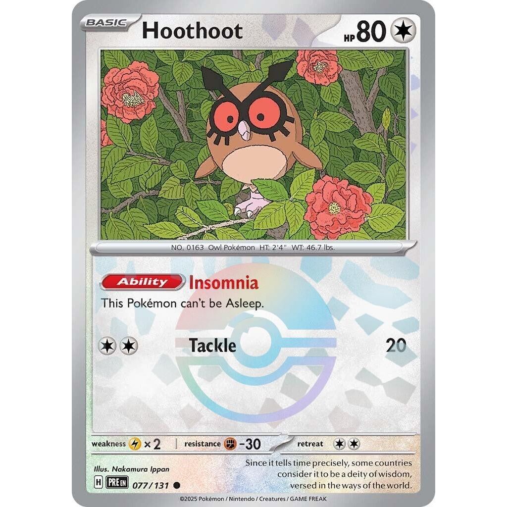 Image for Hoothoot (Poke Ball Pattern) (077/131) (PRE) - Pokemon