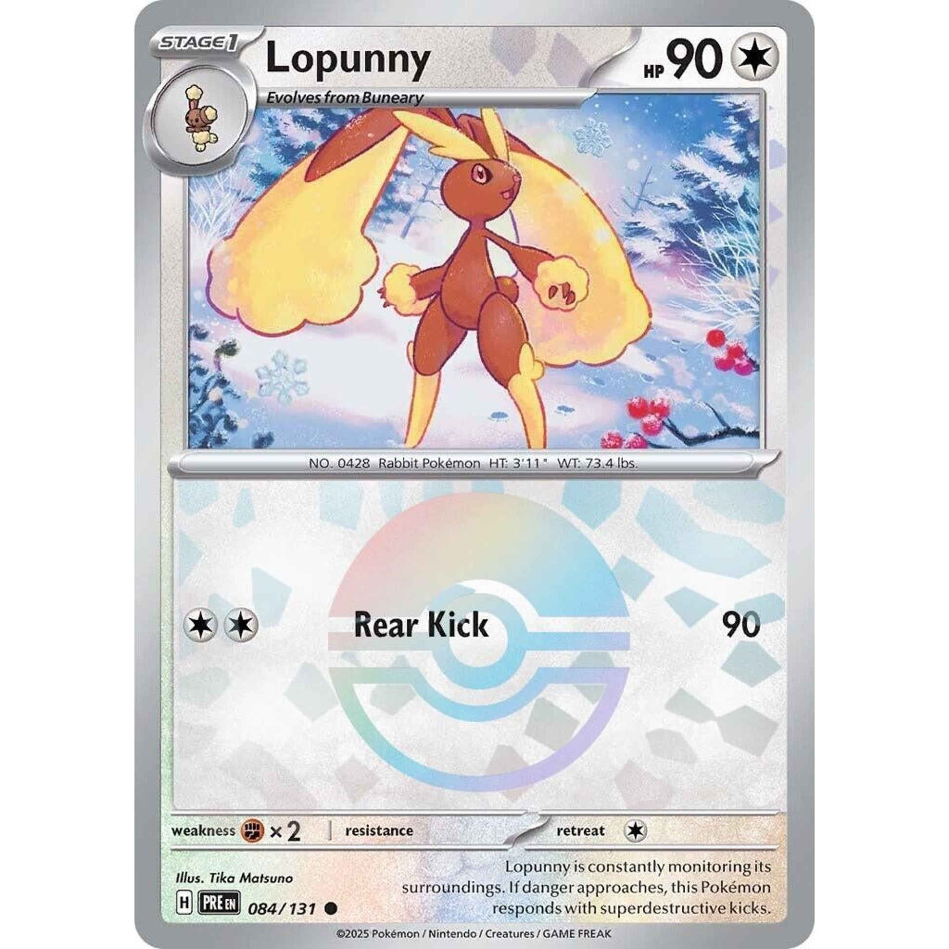 Image for Lopunny (Poke Ball Pattern) (084/131) (PRE) - Pokemon