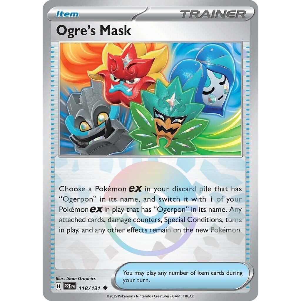 Image for Ogre's Mask (Poke Ball Pattern) (118/131) (PRE) - Pokemon