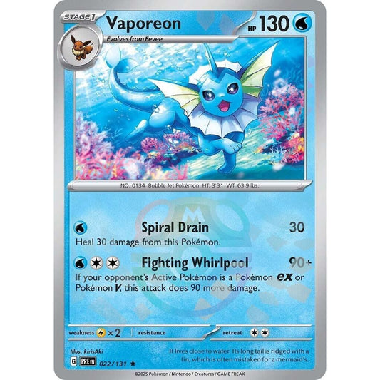 Image for Vaporeon (Master Ball Pattern) (022/131) (PRE) - Pokemon