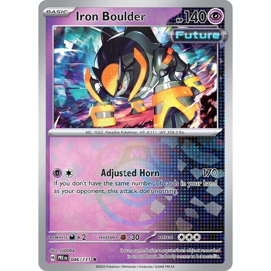 Image for Iron Boulder (Master Ball Pattern) (046/131) (PRE) - Pokemon
