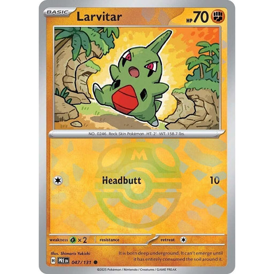 Image for Larvitar (Master Ball Pattern) (047/131) (PRE) - Pokemon