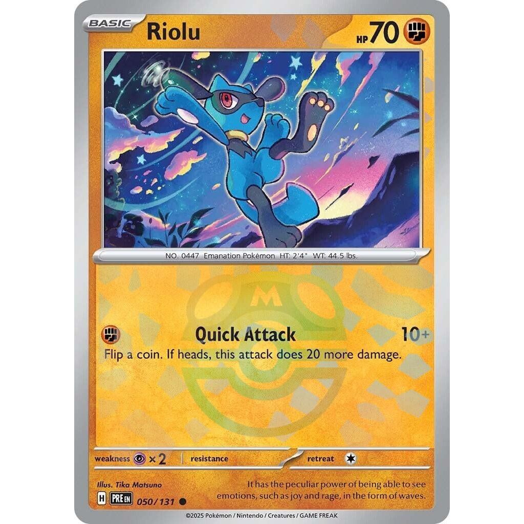 Image for Riolu (Master Ball Pattern) (050/131) (PRE) - Pokemon