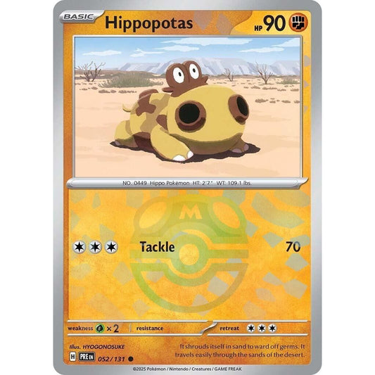 Image for Hippopotas (Master Ball Pattern) (052/131) (PRE) - Pokemon
