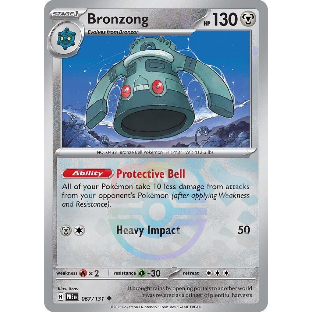 Image for Bronzong (Master Ball Pattern) (067/131) (PRE) - Pokemon
