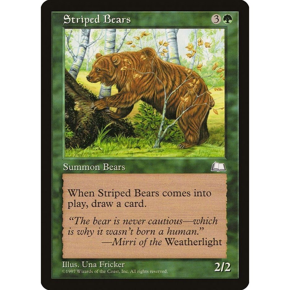 Image for Striped Bears (WTH) - Magic: The Gathering