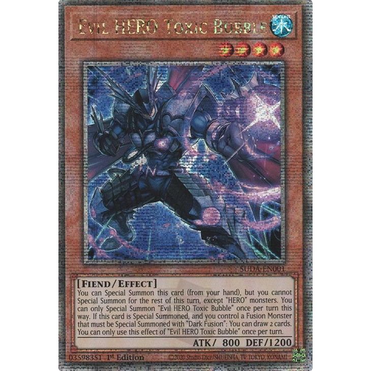 Image for Evil HERO Toxic Bubble (Quarter Century Secret Rare) (SUDA-EN001) (SUDA) - YuGiOh