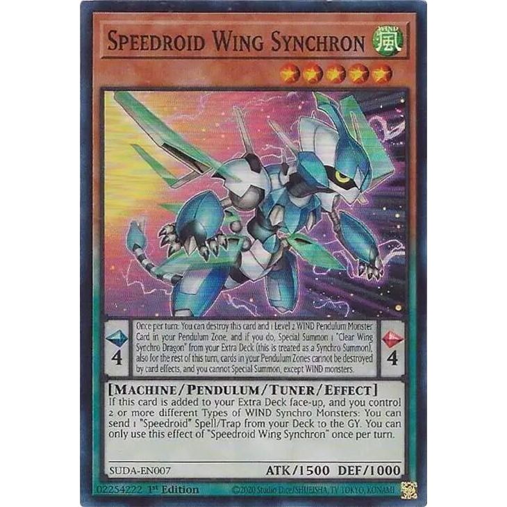 Image for Speedroid Wing Synchron (SUDA-EN007) (SUDA) - YuGiOh