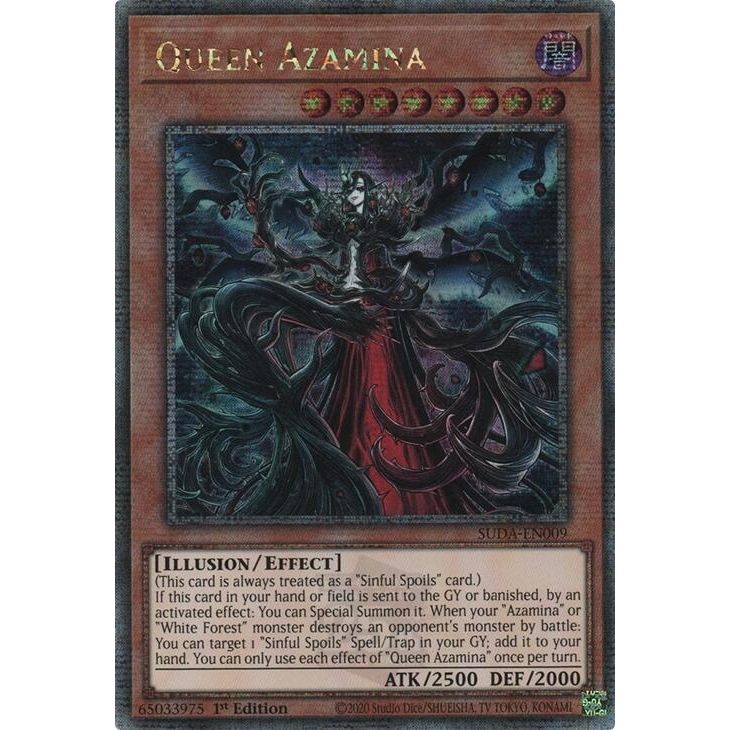 Image for Queen Azamina (Quarter Century Secret Rare) (SUDA-EN009) (SUDA) - YuGiOh