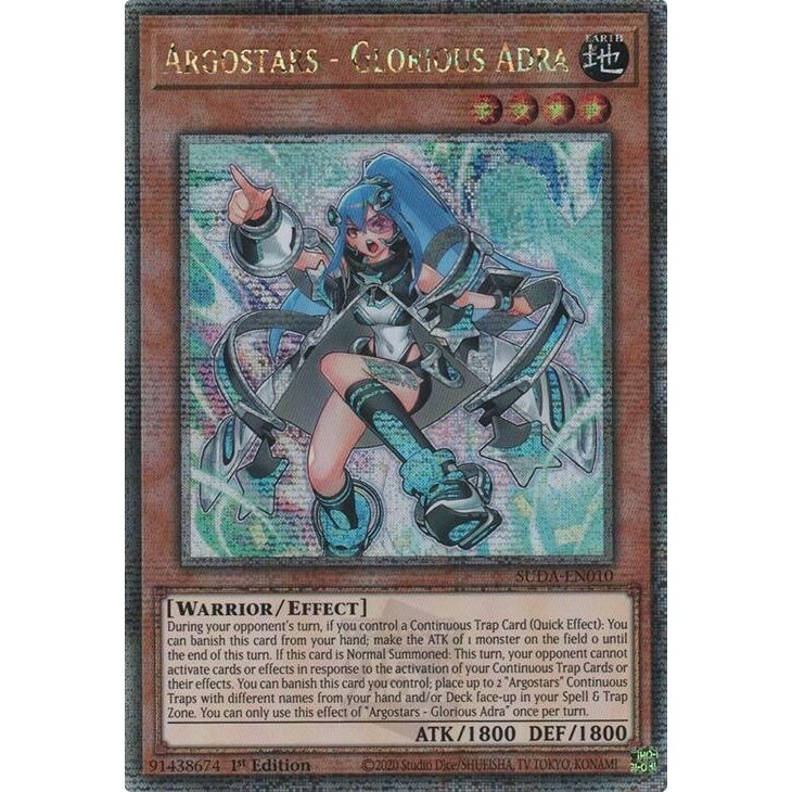 Image for Argostars - Glorious Adra (Quarter Century Secret Rare) (SUDA-EN010) (SUDA) - YuGiOh