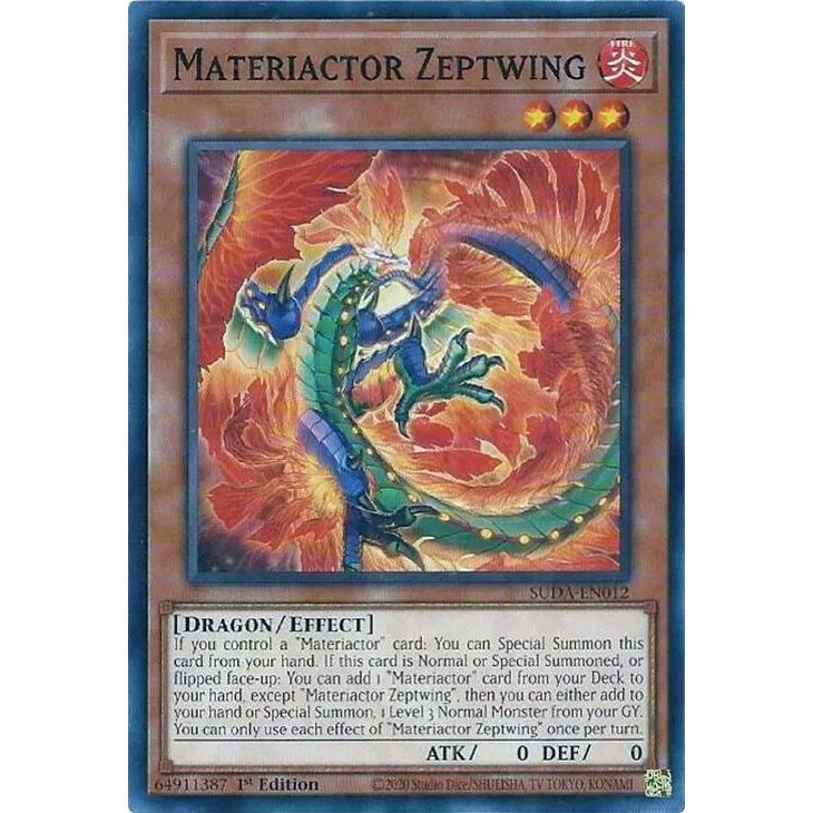 Image for Materiactor Zeptwing (SUDA-EN012) (SUDA) - YuGiOh