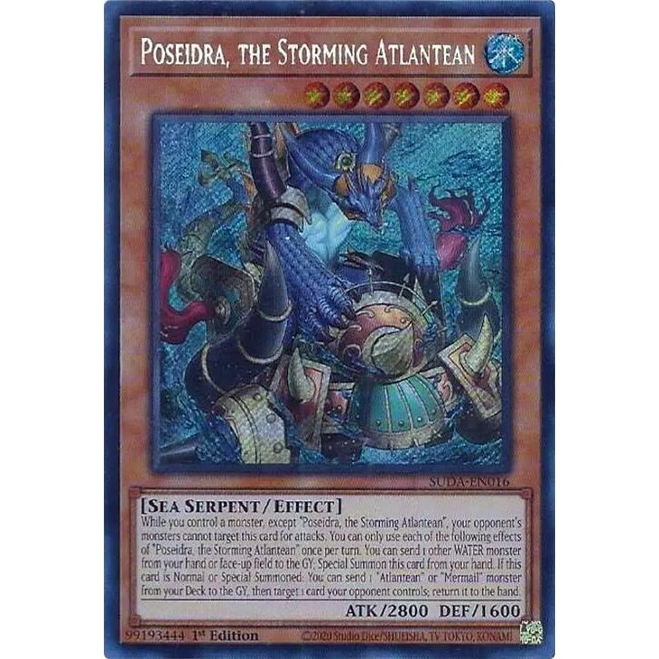 Image for Poseidra, the Storming Atlantean (SUDA-EN016) (SUDA) - YuGiOh