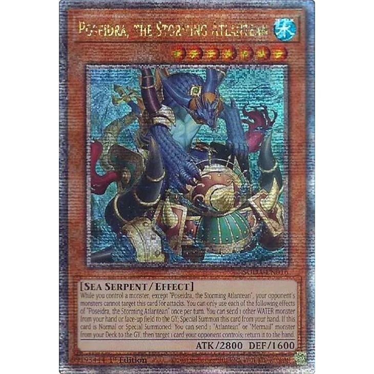Image for Poseidra, the Storming Atlantean (Quarter Century Secret Rare) (SUDA-EN016) (SUDA) - YuGiOh