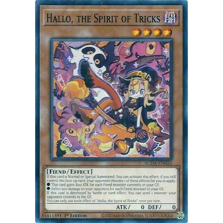 Image for Hallo, the Spirit of Tricks (SUDA-EN026) (SUDA) - YuGiOh