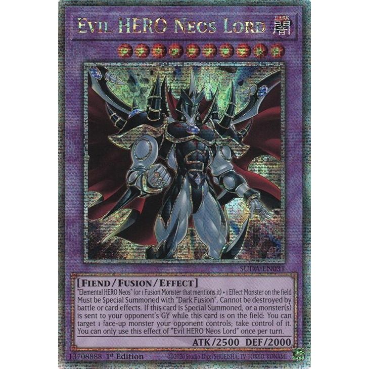 Image for Evil HERO Neos Lord (Quarter Century Secret Rare) (SUDA-EN031) (SUDA) - YuGiOh