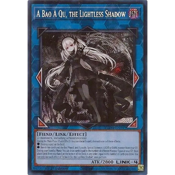 Image for A Bao A Qu, the Lightless Shadow (SUDA-EN049) (SUDA) - YuGiOh