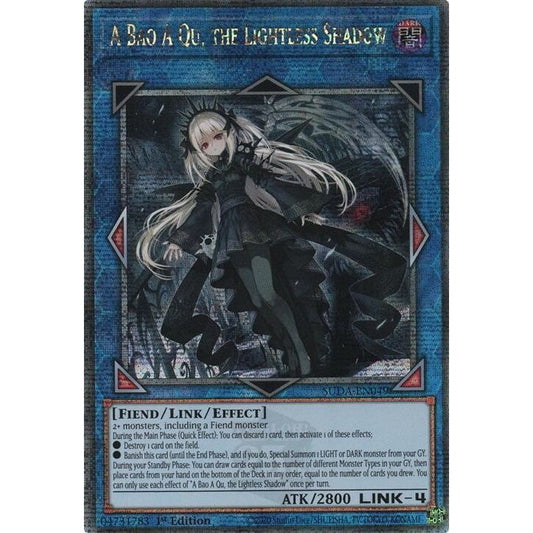 Image for A Bao A Qu, the Lightless Shadow (Quarter Century Secret Rare) (SUDA-EN049) (SUDA) - YuGiOh
