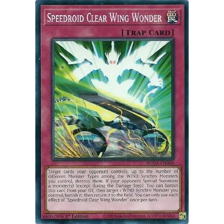 Image for Speedroid Clear Wing Wonder (SUDA-EN068) (SUDA) - YuGiOh