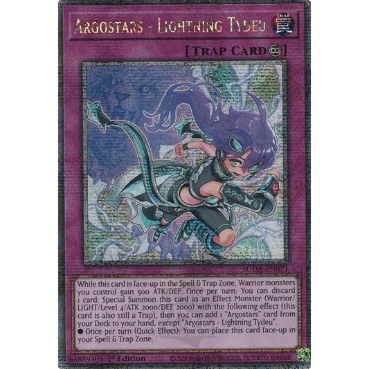 Image for Argostars - Lightning Tydeu (Quarter Century Secret Rare) (SUDA-EN071) (SUDA) - YuGiOh
