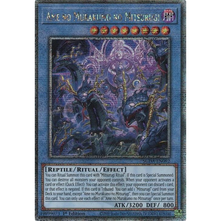 Image for Ame no Murakumo no Mitsurugi (Quarter Century Secret Rare) (SUDA-EN092) (SUDA) - YuGiOh