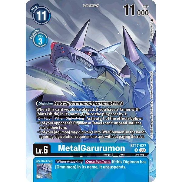 Image for MetalGarurumon (Omnimon Binder Set) (BT17-027 R) (BT17) - Digimon Card Game