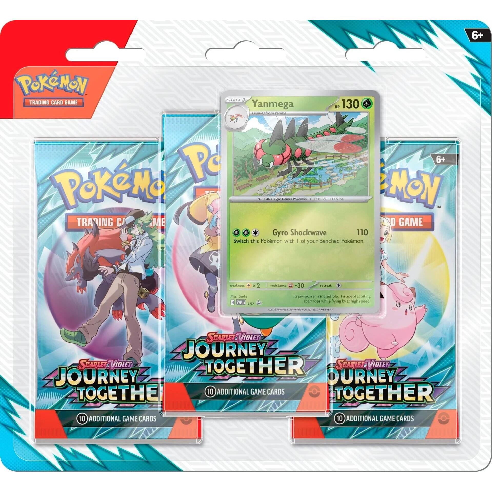 Image for Journey Together 3 Pack Blister [Yanmega] - Pokemon