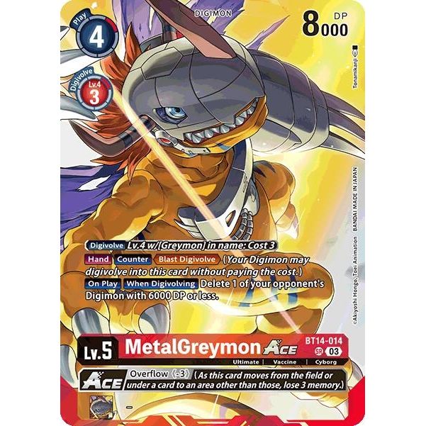 Image for MetalGreymon ACE (Omnimon Binder Set) (BT14-014 SR) (BT14) - Digimon Card Game