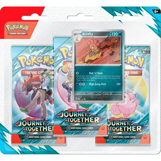 Image for Journey Together 3 Pack Blister [Scrafty] - Pokemon