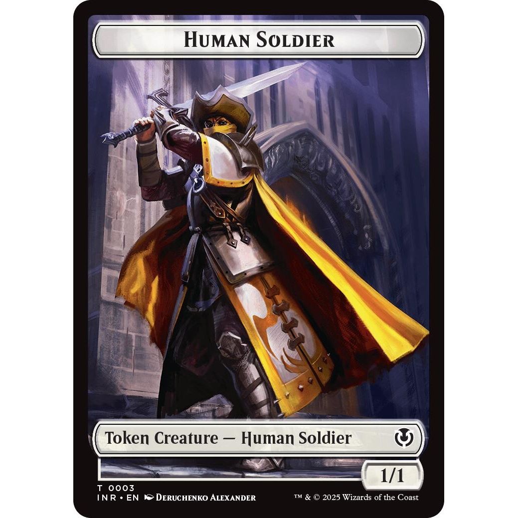 Image for Human Soldier (0003) // Clue Double-Sided Token (3 // 22) (INR) - Magic: The Gathering