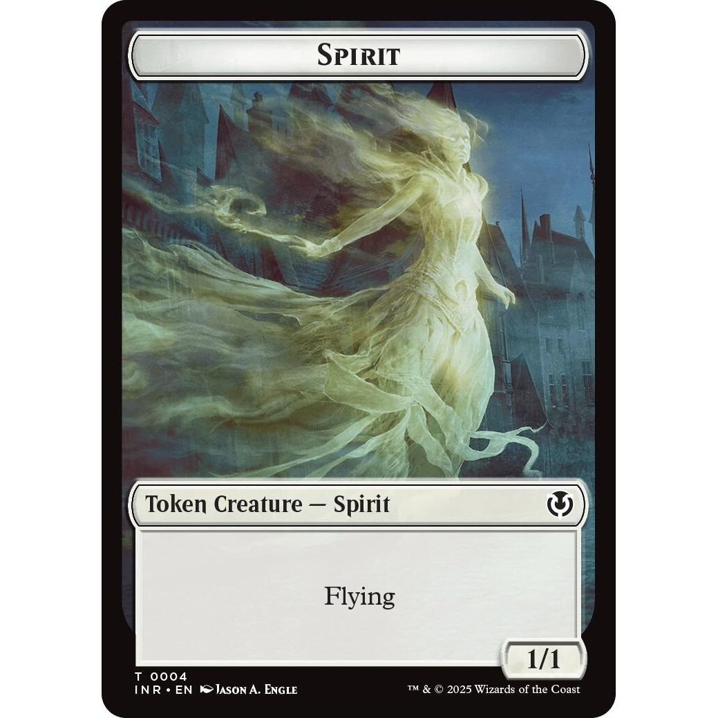 Image for Spirit // Human (0002) Double-Sided Token (2 // 4) (INR) - Magic: The Gathering