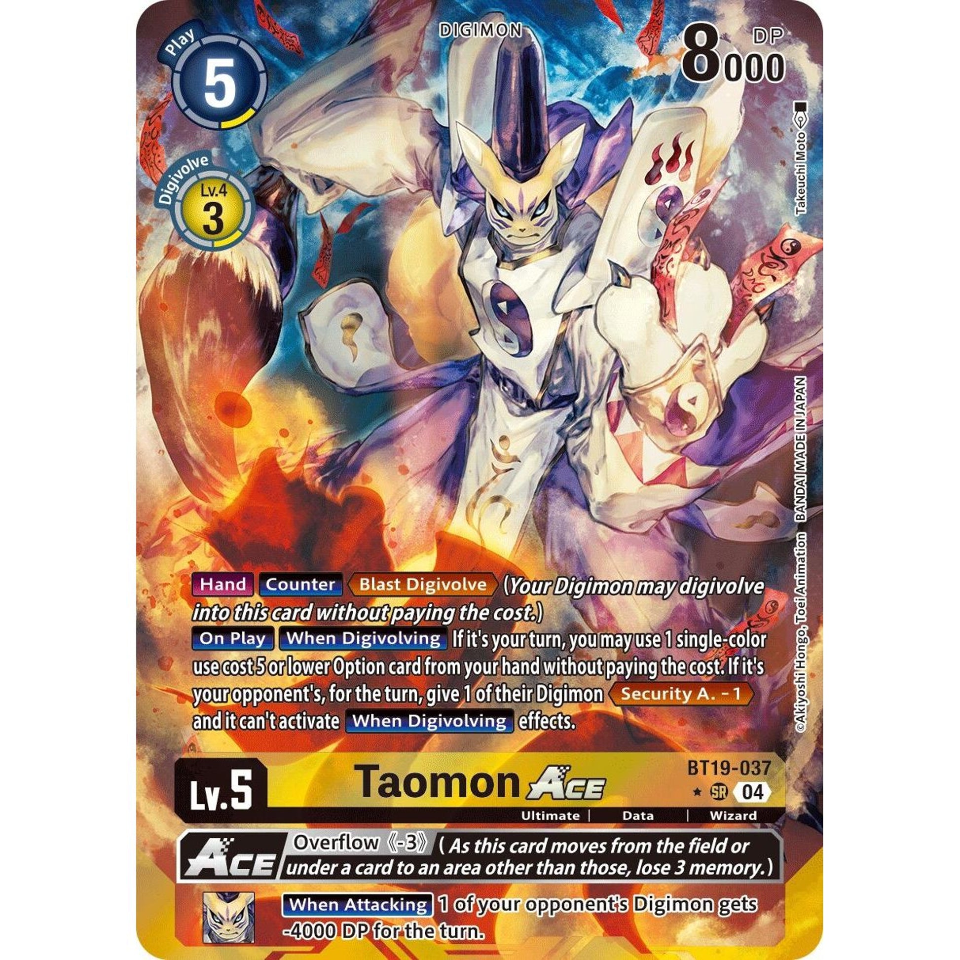 Image for Taomon ACE (Alternate Art) (BT19-037 SR) (BT19-20) - Digimon Card Game