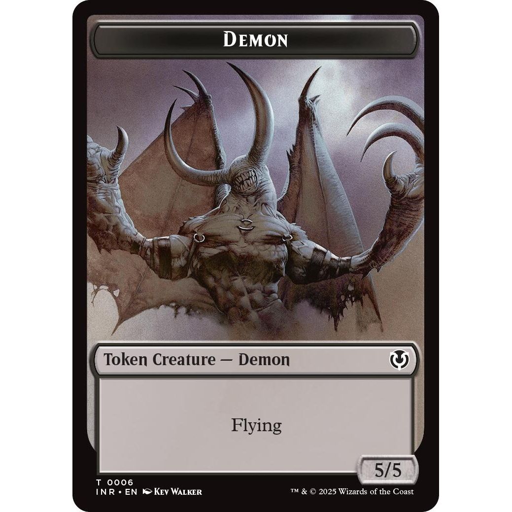 Image for Demon // Human Cleric Double-Sided Token (6 // 19) (INR) - Magic: The Gathering