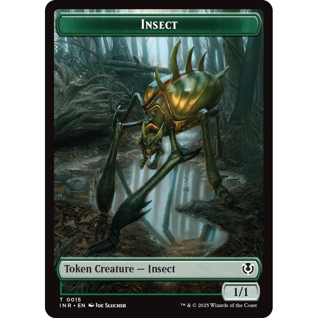 Image for Insect // Spider Double-Sided Token (15 // 16) (INR) - Magic: The Gathering