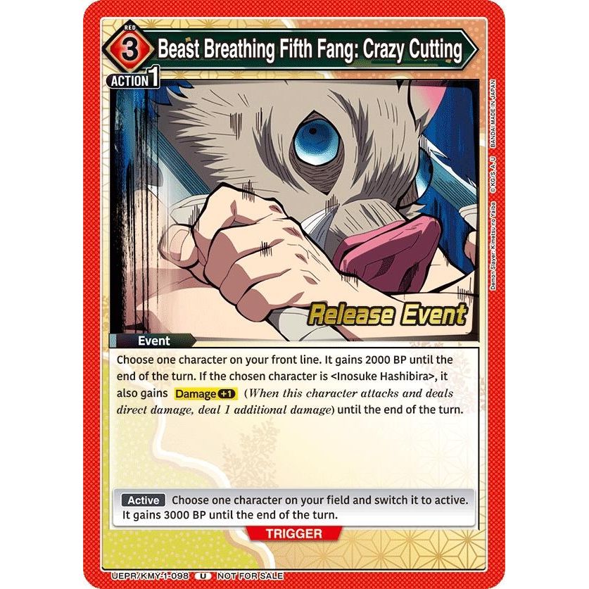 Image for Beast Breathing Fifth Fang: Crazy Cutting (UEPR/KMY-1-098) (UE05BT_RE) - Union Arena