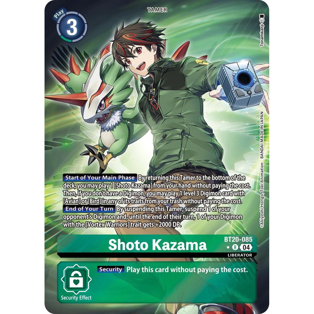 Image for Shoto Kazama (Alternate Art) (BT20-085 R) (BT19-20) - Digimon Card Game