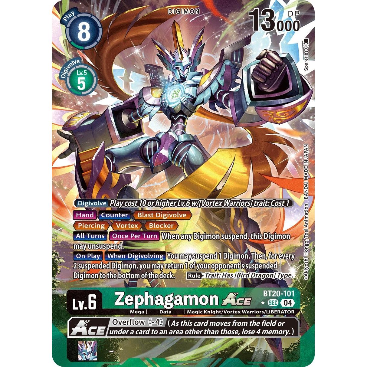 Image for Zephagamon ACE (Alternate Art) (BT20-101 SEC) (BT19-20) - Digimon Card Game