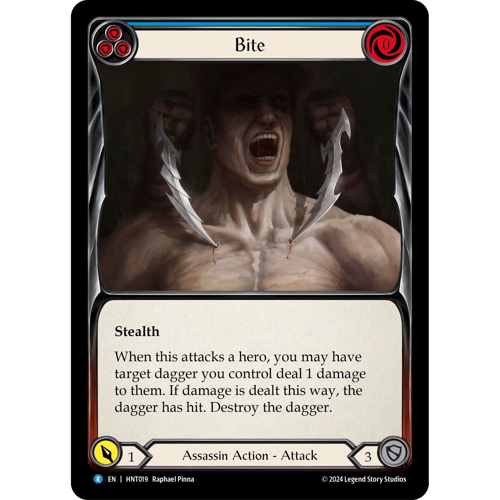 Image for Bite (Blue) (HNT019) - Flesh and Blood TCG